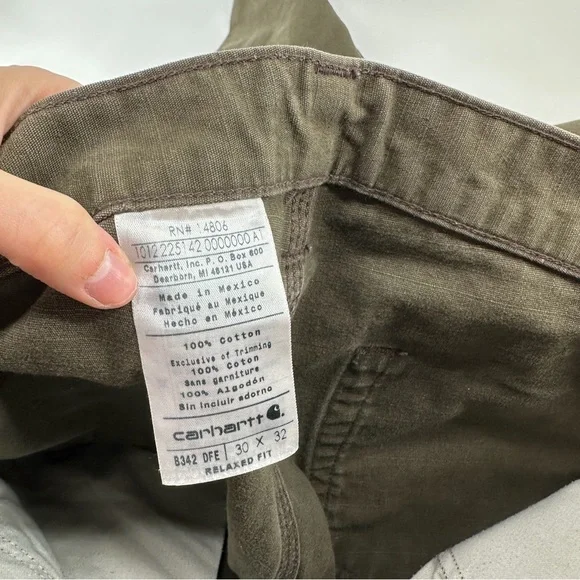 Carhartt Men's B342 Ripstop Cargo Work Pants